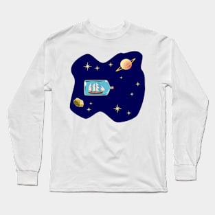 Space Ship Long Sleeve T-Shirt